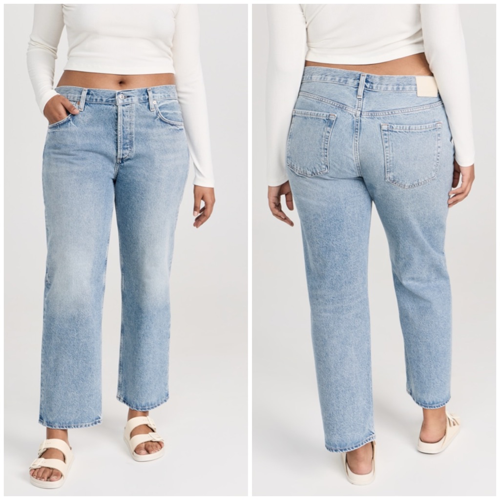 Nwt Citizens Of Humanity Neve Low Slung Relaxed Jeans In Scout Button Fly